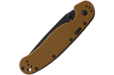 Image of Ontario Knife RAT 1A Assisted Opening Folding Knives, 3.5in, AUS-8 Stainless Steel, Drop Point, G10 Tan Handle, 8871TN