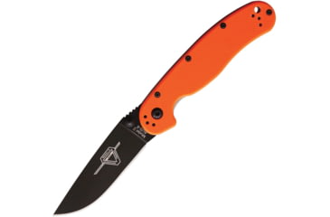 Image of Ontario Knife RAT II Linerlock Folding Knife, Orange G10 handle, 8861OR