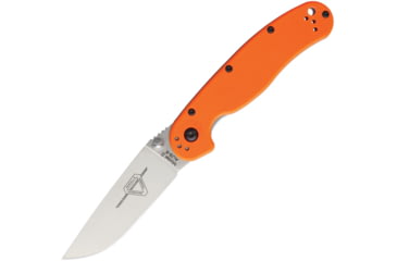 Image of Ontario Knife RAT II Linerlock Orange Folding Knife, 3 satin finish AUS-8 stainless blade, Orange G10 handle, 8860OR
