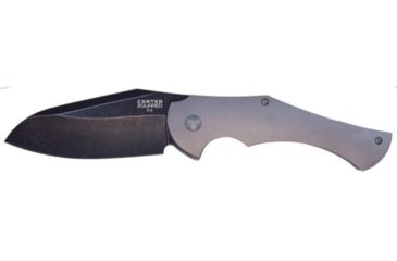 Image of Ontario Knife Robert Carter 2quared Folding Knife, 3.6in Blade, Titanium Handle, Small, 8876