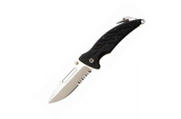 Image of Ontario Knife XR-1 Folding Knife, Black Folder, Serrated OK8761