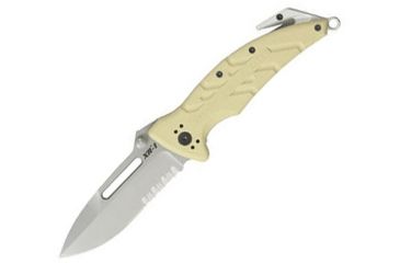 Image of Ontario Knife XR-1 Folding Knife, Desert Tan Folder, Serrated OK8762