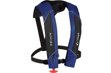 Image of ONYX A/M-24 Auto/Manual Life Jacket, Blue ONX-132000-500-004-15