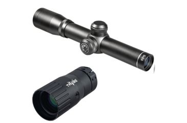 Image of OP Exclusive - Barska 2x20mm 30/30 Ret. Compact Contour Scope, Black Matte 193836 w/ Trybe Optics Enhancer - Magnification Doubler