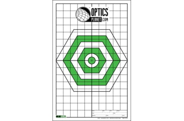 Image of OP Exclusive EZ2C Targets Style H14, Green and Black Ink on High Quality White Paper, 25 Pack, EZ2CH14G