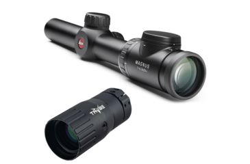 Image of OP Exclusive - Leica Magnus i 1-6.3x24 Rifle Scope, L-4A Retical, Black 52120 w/ Trybe Optics Enhancer - Magnification Doubler
