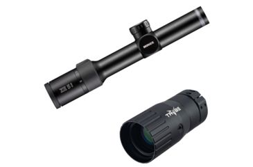 Image of Minox ZE5.2i 1-5 x 24 Illuminated German 4 Rifle Scope, Black, 66620 w/ Trybe Optics Enhancer - Magnification Doubler