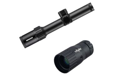 Image of OP Exclusive - Minox ZX5i 1-5x24 Illuminated German 4 Rifle Scope, Black, 66662 w/ Trybe Optics Enhancer - Magnification Doubler