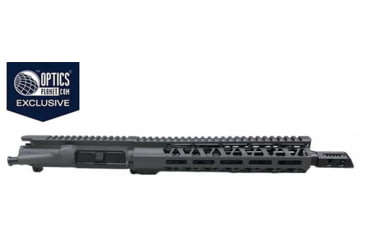 Image of OP Exclusive Moriarti AR-15 Upper Receiver, 300 Blackout, 10.5in, Pistol, Medium, M-LOK, 1-7 Twist, 5/8x24 Thread, Diamond Cut Free-Float Handguard, Slanted Muzzle Brake, Sniper Grey MAR-10-300-PENTA