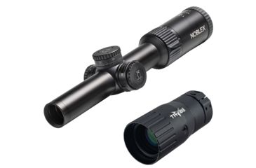 Image of OP Exclusive - Noblex-Docter Optics N6 Comfort Rifle Scope, 1-6 x 24mm, 30mm Tube, Illuminated 0 Reticle, Black, 56845 w/ Trybe Optics Enhancer - Magnification Doubler