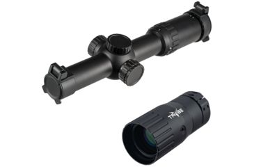 Image of OpticsPlanet Exclusive Primary Arms SLx 1-6X24mm Gen III Rifle Scope, 30mm Tube, Second Focal Plane, K.I.S.S. Reticle, Matte, Black, w/ TRYBE Optics Enhancer - Magnification Doubler, PA1-6X24SFP-KISS