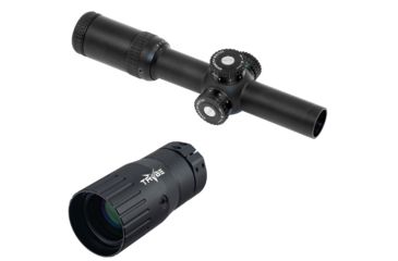 Image of OP Exclusive - Shepherd Scopes Shepherd Rugged Series 1-8x24 R14, Black anodized, small w/ TRYBE Optics Enhancer - Magnification Doubler