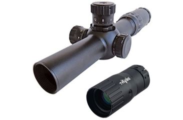 Image of OP Exclusive - Sun Optics 1-6x24 Tactical 30mm CQB/3-Gun Match Rifle Scope w/ Dot IR Red/Green Reticle CS401624IR w/ Trybe Optics Enhancer - Magnification Doubler