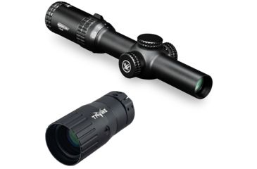 Image of OP Exclusive - Vortex Strike Eagle 1-6x24 AR-BDC reticle , MOA SE-1624-1 w/ Trybe Optics Enhancer - Magnification Doubler