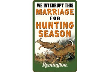 Image of Open Road Brands Die Cut Emb Tin Sign Remington Marriage