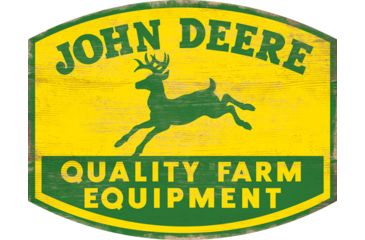 Image of Open Road Brands Die Cut Mdf Sign John Deere Big Logo
