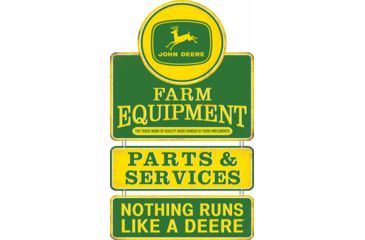 Image of Open Road Brands Linked Emb Tin Sign John Deere Equipment