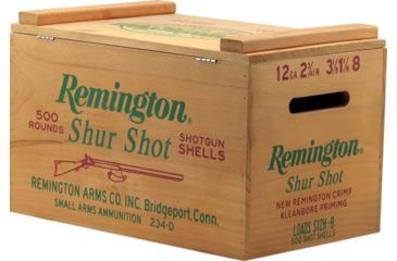 Image of Open Road Brands Remington Shur Shot Wood Ammo Box