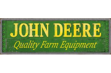 Image of Open Road Brands Rustic Emb Tin Sign John Deere Quality