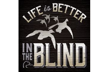 Image of Open Road Brands Wood Sign Du In The Blind 7''x7'' Black