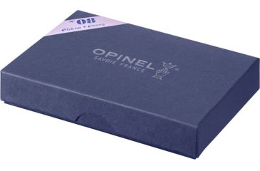 Image of Opinel Ebony Folding Knife No.8, 3.25in, Stainless Steel, Standard Edge, Mirror Polish, Black Handle, 001352