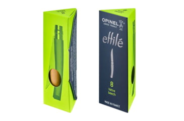 Image of Opinel No.15 Effile Folding Knife, 5.9in, Stainless Steel/Sandvik 12C27, Plain, Wood, Beech Wood, 2561