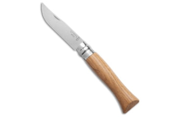 Image of Opinel Opinel Knives No. 09 Oak Folding Knife Stainless Wood 3.50&quot; Satin, Tan, Stainless Steel, adult, BHQ-187050