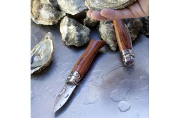 Image of Opinel Oyster and Shellfish Folding Knife No.9, 2.5in, 12C27 MOD Sandvik Stainless Blade,Varnished Bubinga Wood Handle, 001616