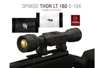 Image of ATN OPMOD Thor LT 160 5-10x, 35mm Thermal Rifle Scope, Black, TIWSTLT135O