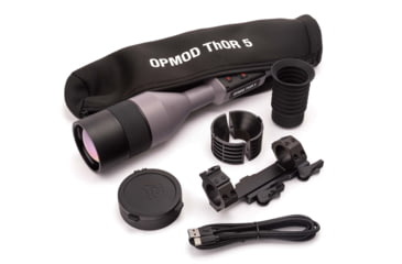 Image of ATN OPMOD ThOR 5 5-40x Smart HD Thermal Rifle Scope, 640x480 Resolution, 12 Micron, w/ High Quality Quick Detach Mount, Wolf Grey, TIWST5675OPWG