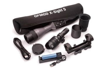 Image of ATN OPMOD X-Sight 5, 3-15x, UHD Smart Day/Night Hunting Rifle Scope in Wolf Grey w/ Quick Detach Mount, Wolf Grey, DGWSXS3155OPWG