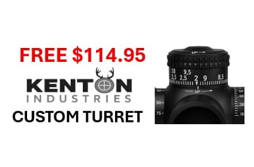 Image of German Precision Optics OPMOD CENTURI SuperCompact 4-16x44mm 30mm Tube Rifle Scope, FFP, Mil-base PLRi Reticle, Black, RCX450 OP