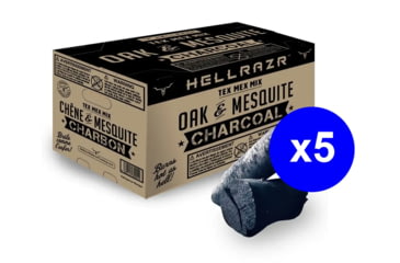 Image of OPMOD HellRazr Tex Mex Mix Oak/Mesquite Charcoal, 20 lbs, Box - 5 PACK