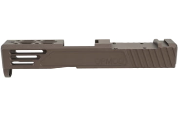 Image of Zaffiri OPMOD Z51M Glock 43/43X Pistol Slide w/RMSc Cut, Dark Burnt Bronze, Zaffiri OPMOD.43.DBB