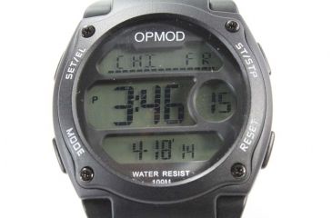 Image of OPMOD T.E.W. 1.0 Tactical Everyday Watch, Black Case/Black Ring/Black Strap, 44mm CS007A