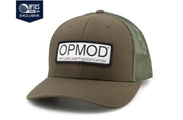 Image of OPMOD Trucker Hat Embroidered Patch, Dark Loden/Loden, OPMDark LLodden