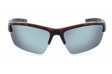 Image of Optic Nerve Bristol Sunglasses, Matte Demi Frame, Polarized Smoke Lens with Silver Mirror Lens 82007