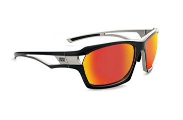 Image of Optic Nerve Cassette Sunglasses, Matte Aluminum Gunmetal Frame, Lens 2 Sets- Smoke w/Green Mirror, Copper 21814