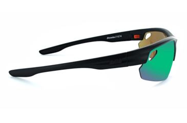 Image of Optic Nerve Desoto Flip Off Sunglasses, Matte Black Frame, Lens 3 Sets- Brown with Green Mirror, Copper, Clear 21674