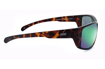 Image of Optic Nerve Old Salt Sunglasses, Matte Demi Frame, Polarized Copper Lens w/Green Mirror Lens 82004