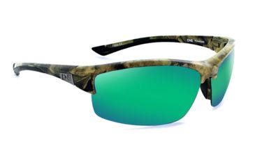 Image of Optic Nerve One Archer Sunglasses, Matte Camo Frame, Polarized Smoke with Green Mirror Lens 18039