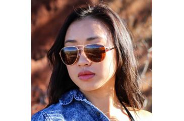 Image of Optic Nerve One Cadet Gold Polarized Sunglasses, 16009