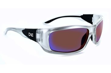 Image of Optic Nerve One StrikezOne Sunglasses, Shiny Silver Frame, Polarized Brown with Blue Mirror Lens 18002