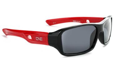 Image of Optic Nerve Whippersnapper Sunglasses - Kids, Shiny Black with Red, 17036
