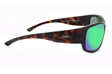 Image of Optic Nerve Remora Sunglasses, Matte Demi Frame, Polarized Copper Lens w/Green Mirror Lens 82008