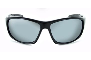 Image of Optic Nerve Triton Sunglasses, Shiny Black  Frame, Polarized Smoke Lens Silver Mirror Lens 82011