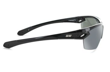 Image of Optic Nerve Voodoo Polarized Sunglasses, Shiny Black Frame, Lens 2 Sets- Polarized Smoke w/Silver Flash, Copper 21820