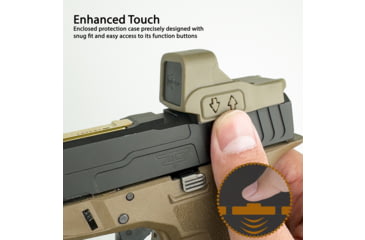 Image of OpticGard Eotech Eflx Red Dot Sight Cover, Black, One Size, OGEEFLX02