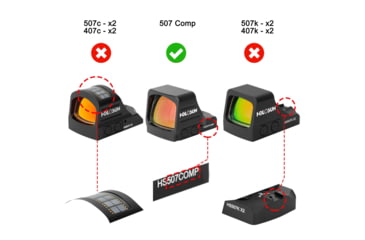 Image of OpticGard Scope Cover for Holosun 507 COMP, Black , OGH507COMP02