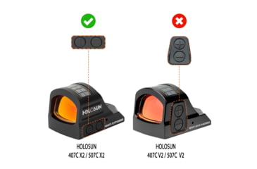 Image of OpticGard Scope Cover for Holosun 507C-X2/407C-X2, Black, OGH507C02
